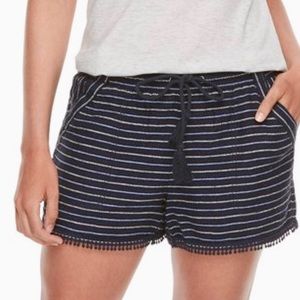 NWT Rewind pom Shorts Large navy linen last sale